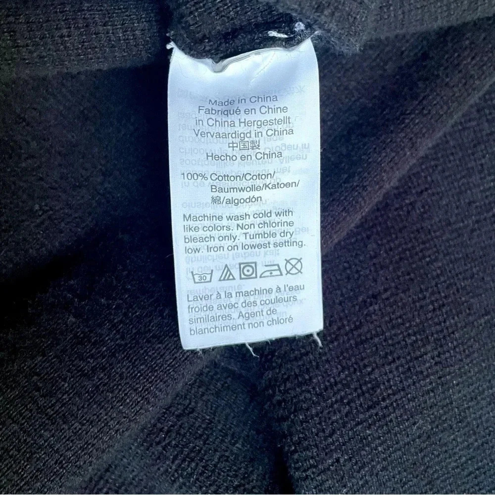 J.Crew Button Front Black Sweater Knit Blazer - Picture 4 of 5